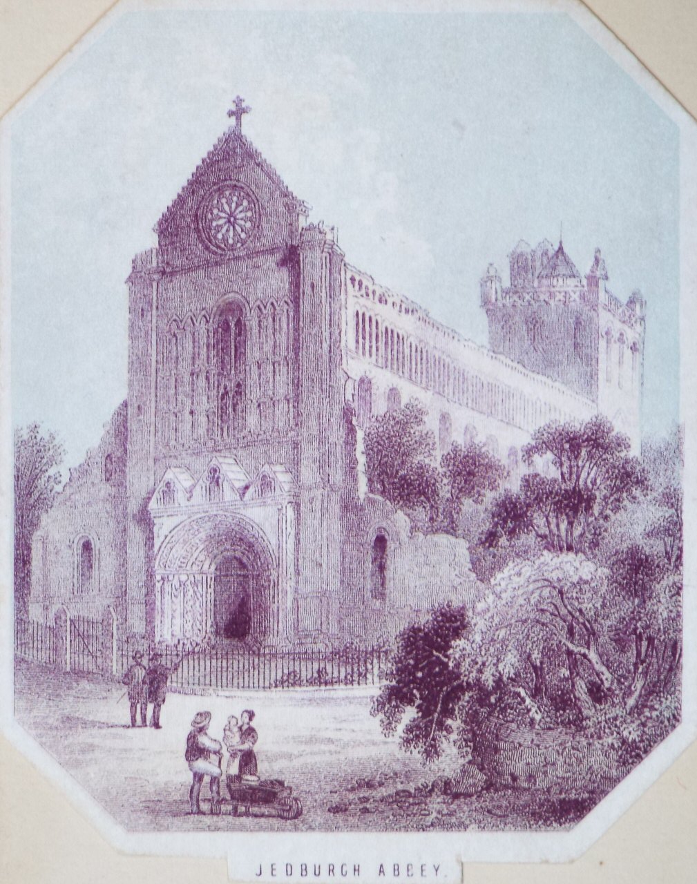 Chromo-lithograph - Jedburgh Abbey